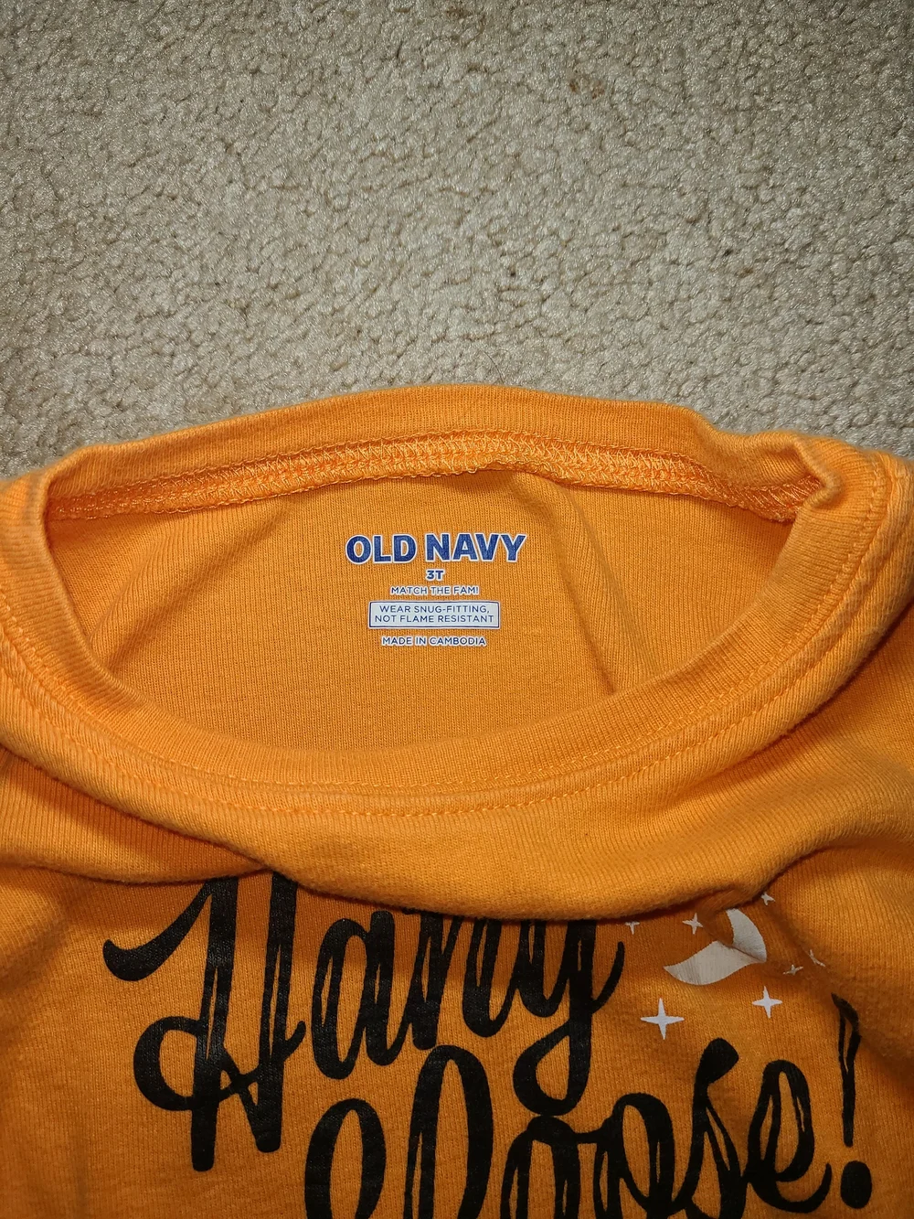 Old Navy Halloween Bat 'Hang Loose!' Pajama Set